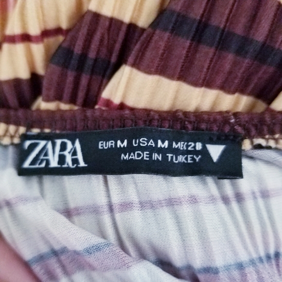 Zara stripe vintage style dress MEDIUM - Picture 3 of 6